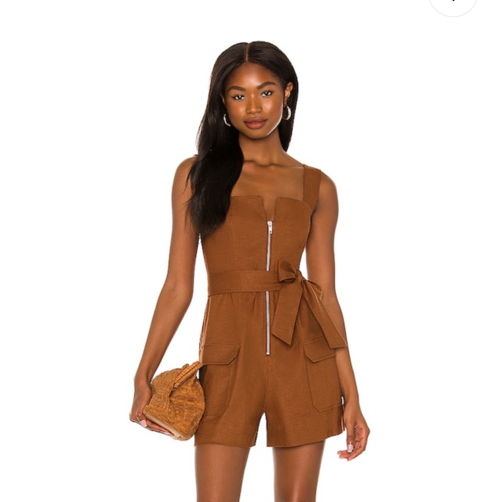 NEW Brown short cargo jumper with zip and tie